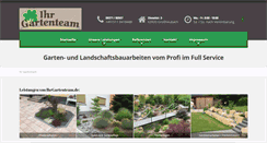 Desktop Screenshot of ihrgartenteam.de